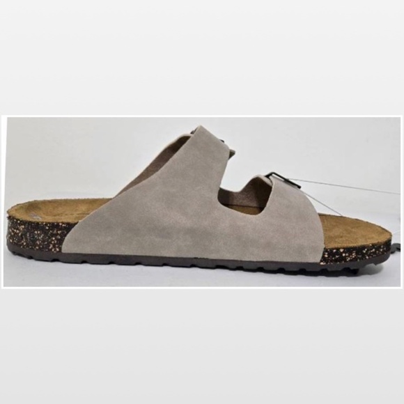 New Falls Creek Slide Shoes Mens Size 13 Boho Gray 2 Thick Strapped Buckled NWT - Picture 6 of 15